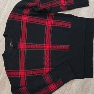 Banana Republic Red Plaid Sweater